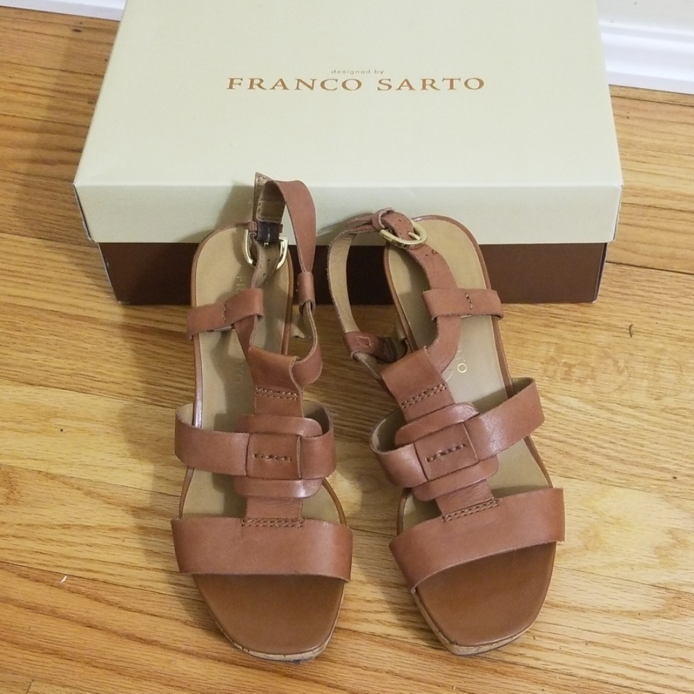 Franco Sarto saddle leather sandal